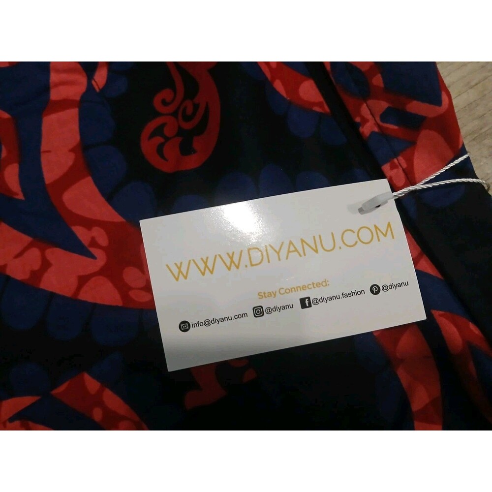 Diyanu Mens Tribal African Wear Paisley Print Button Up Long Sleeve Shirt 3XL - Picture 11 of 12